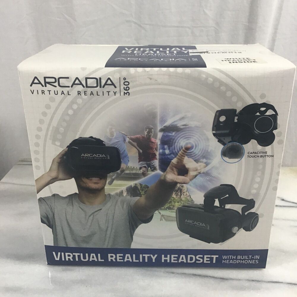 NIB Arcadia 360 Virtual Reality Headset w/ Built-in Headphones